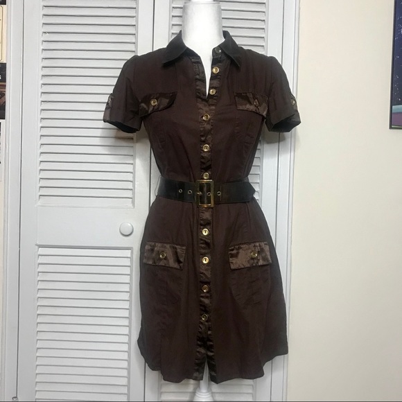 Speechless Dresses & Skirts - Vintage Brown Shirtdress by Speechless